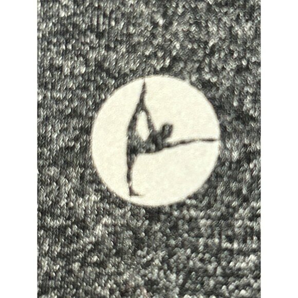 90 Degree by Reflex Cropped Leggings M Grey Logo Gym Yoga Workout Gift Women - Picture 3 of 8